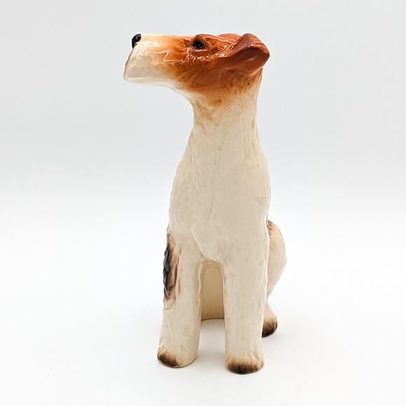 Kingston Pottery England Vintage Hand Painted Airedale Terrier Statue Figurine - Picture 7 of 12